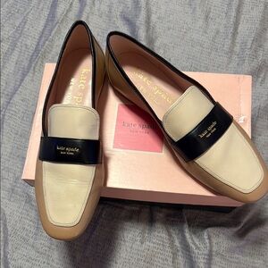 Kate Spade Cream and Black Flats for Effortless Elegance